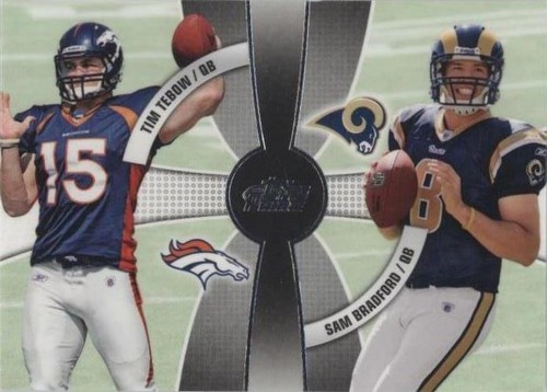 2010 Topps Prime Sam Bradford Tim Tebow #2Q-1