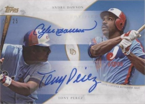 2020 Topps On Demand Dynamic Duals - Andre Dawson Tony Perez #20-A