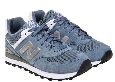 new balance women running shoes (wl574sbg) blue