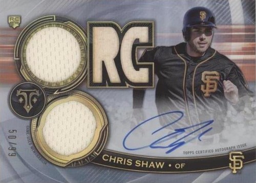 2019 Topps Triple Threads - Chris Shaw #RFPAR-CS