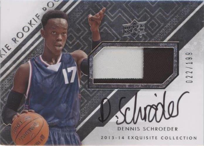 2013-14 Upper Deck Exquisite Collection - Dennis Schroder #67