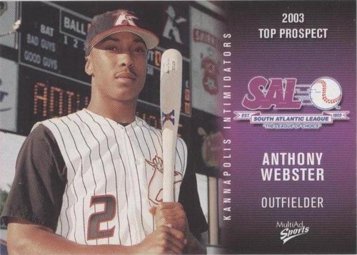 2003 MultiAd Sports South Atlantic League Top Prospects - Anthony Webster #29