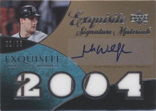 2007 Upper Deck Exquisite Rookie Signatures - Josh Willingham #ESM-JW