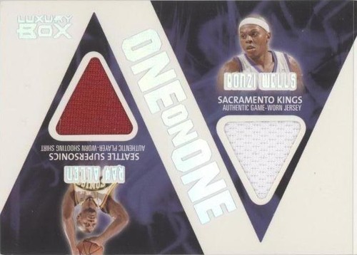 2005-06 Topps Luxury Box - Ray Allen/Bonzi Wells #OOR-AW