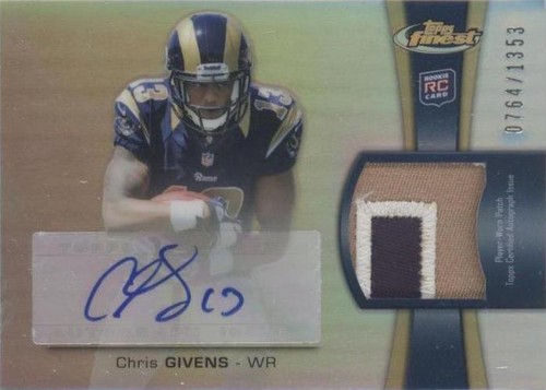 2012 Topps Finest Chris Givens #RAP-CGI