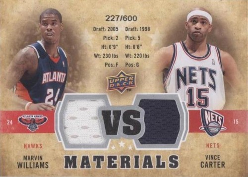 2009-10 Upper Deck - Marvin Williams/Vince Carter #VS-CW