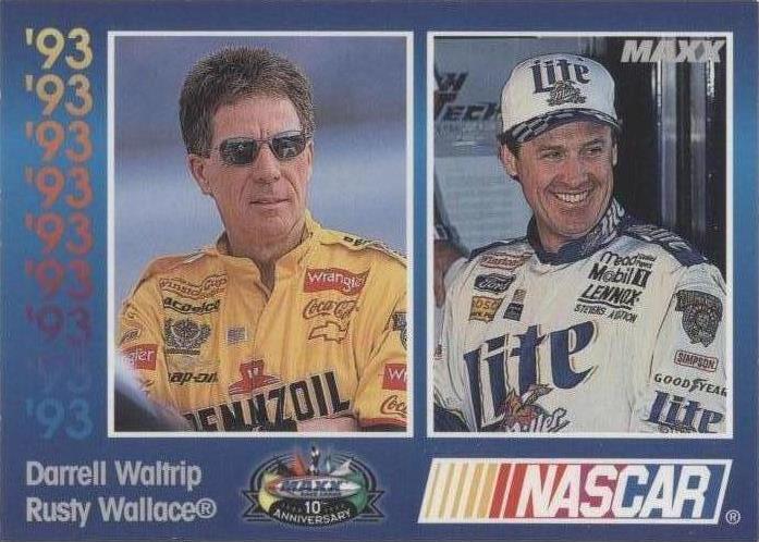1998 Upper Deck Maxx 10th Anniversary - Darrell Waltrip Rusty Wallace #118