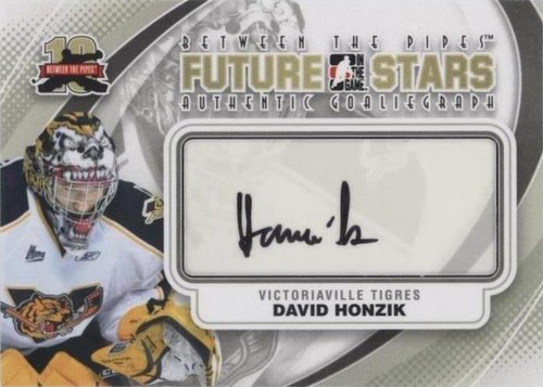 11/12 BETWEEN THE PIPES GOALIEGRAPH AUTOGRAPH AUTO DAVID