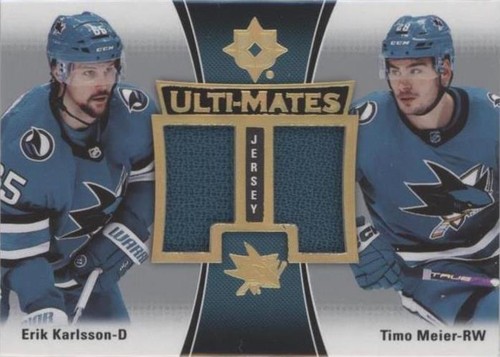 2022-23 Upper Deck Ultimate Collection - Erik Karlsson Timo Meier #UTM-KM