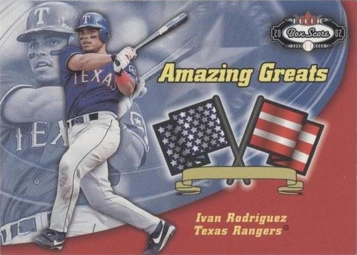2002 Fleer Box Score - Ivan Rodriguez #4 AG
