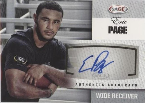 2012 SAGE Autographed Eric Page #A38