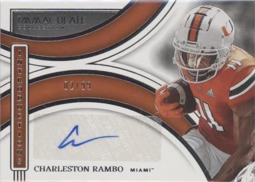 2022 Panini Immaculate Collection Collegiate Charleston Rambo #II-CRA