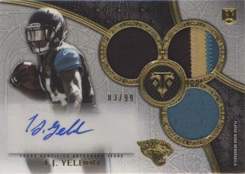 2015 Topps Triple Threads T. J. Yeldon #118