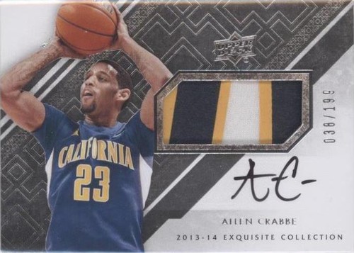 2013-14 Upper Deck Exquisite Collection - Allen Crabbe #58