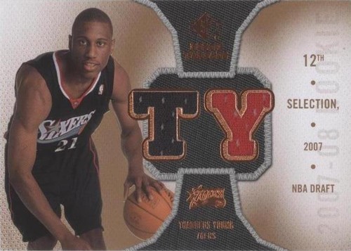 2007-08 SP Rookie Threads - Thaddeus Young #RT-TY