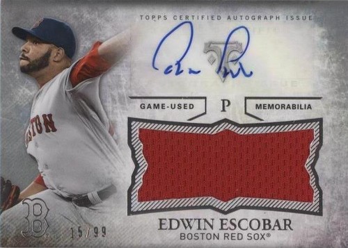 2015 Topps Triple Threads - Edwin Escobar #UAJR-EER