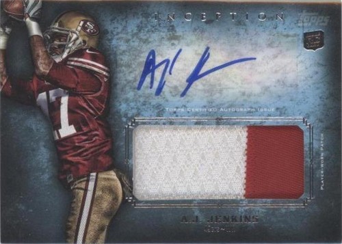 2012 Topps Inception A.J. Jenkins #AJP-AJJ