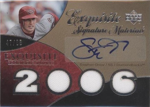 2007 Upper Deck Exquisite Rookie Signatures - Stephen Drew #ESM-SD