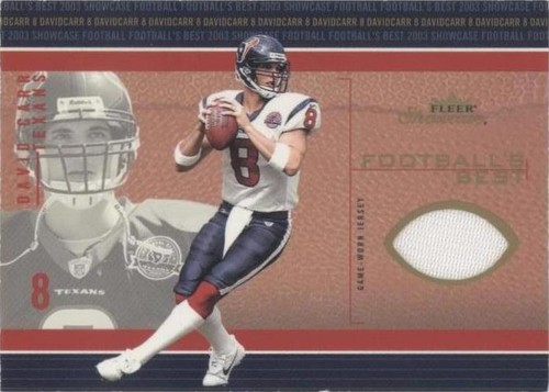 2003 Fleer Showcase David Carr #FB-DC