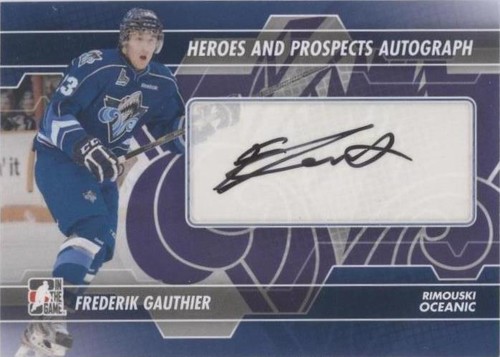 2013-14 In the Game Heroes and Prospects - Frederik Gauthier #A-FG
