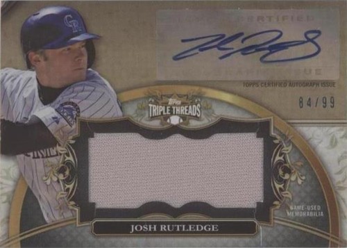 2013 Topps Triple Threads - Josh Rutledge #UAJR-JRU3