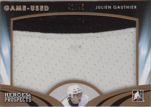 2015-16 Leaf In the Game Heroes & Prospects - Julien Gauthier #GU-17