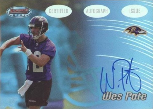 2002 Bowman's Best Wes Pate #168