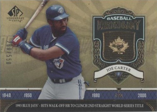 2006 SP Legendary Cuts - Joe Carter #BC-JC