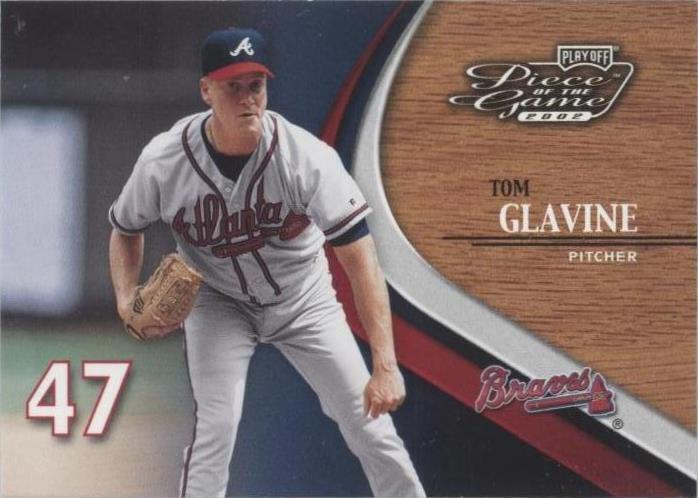 Pieza del juego de playoffs 2002 - Tom Glavine #30