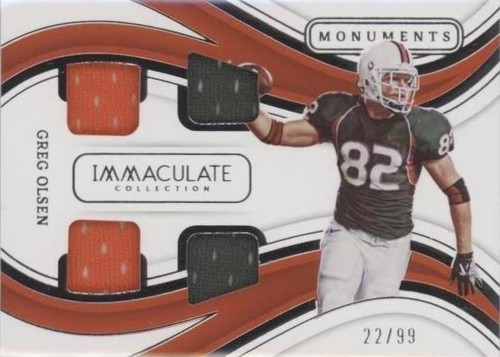 2023 Panini Immaculate Collection Collegiate Greg Olsen #IM-GO