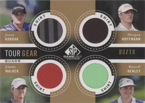 2014 SP Game Used Edition - Jason Kokrak Jimmy Walker Morgan Hoffmann #TG4-KHHW