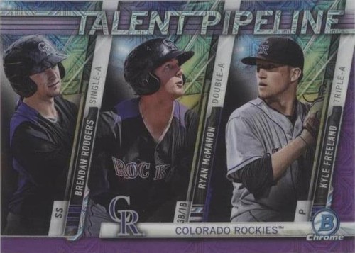 2017 Bowman - Brendan Rodgers Kyle Freeland Ryan McMahon #TPM-COL