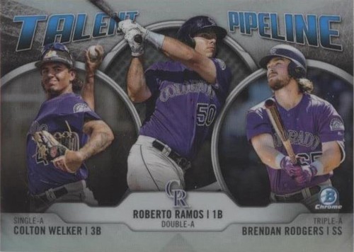 2019 Bowman - Brendan Rodgers Colton Welker Roberto Ramos #TP-COL