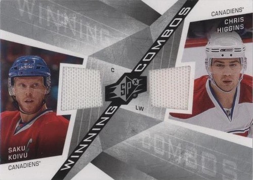 2008-09 SPx - Chris Higgins Saku Koivu #WC-KH