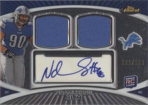 2010 Topps Finest Ndamukong Suh #FADR-NS