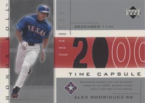 2002 Upper Deck Honor Roll - Alex Rodriguez #TC-AR3