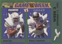 1995 Classic Pro Line Junior Seau Randall Cunningham #H-09