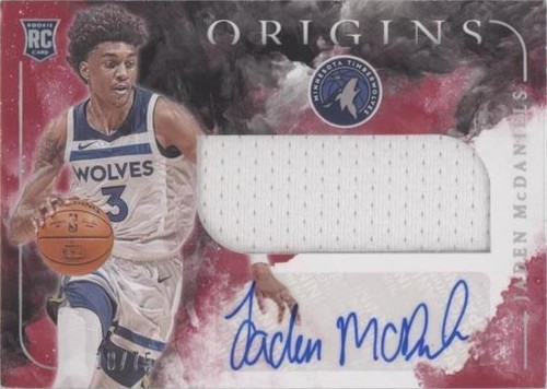 【激レア期間限定出品・1/1 RC auto】Jaden Mcdaniels 2020-21 Panini Select Jaden Mcdaniels #RJA-JAD RC Jersey
