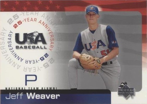 2004 Upper Deck USA Baseball 25-Year Anniversary - Jeff Weaver #USA-20