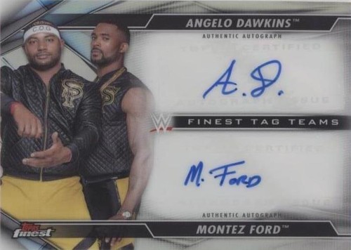 2020 Topps Finest WWE - Angelo Dawkins Montez Ford #TT-SP