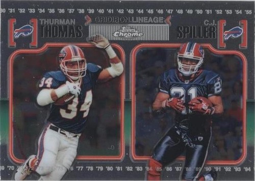 2010 Topps Chrome C.J. Spiller Thurman Thomas #CGL-TS