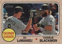 2017 Topps Heritage - Charlie Blackmon D.J. LeMahieu #336