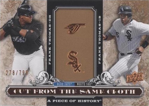 2008 Upper Deck A Piece of History - Frank Thomas #CSC-FT