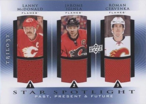 2013-14 Upper Deck Trilogy - Jarome Iginla Lanny McDonald Roman Cervenka #PPF-CGY