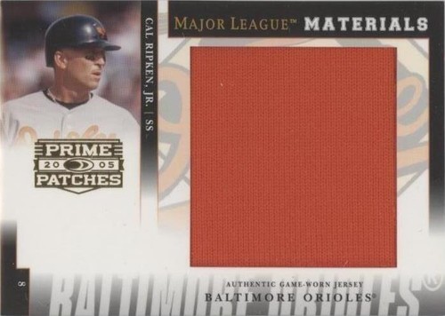 2005 Donruss Prime Patches - Cal Ripken #MLM-36