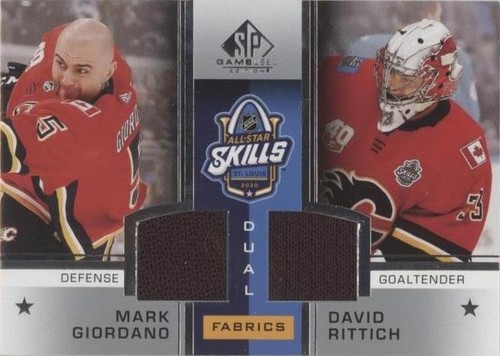 2020-21 Upper Deck SP Game Used - David Rittich Mark Giordano #ASD-GR
