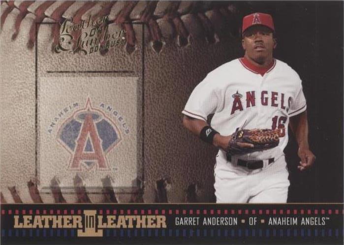 2004 Donruss кожи и пиломатериалов - Garret Anderson #LEL-1