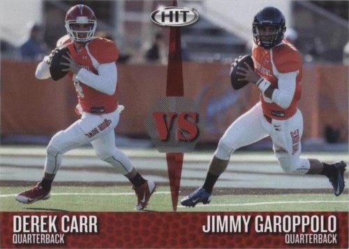 2014 SAGE Hit Derek Carr Jimmy Garoppolo #VS5