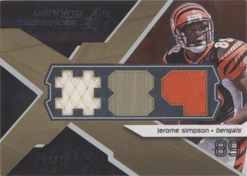 2008 SPx Jerome Simpson #WM-SI