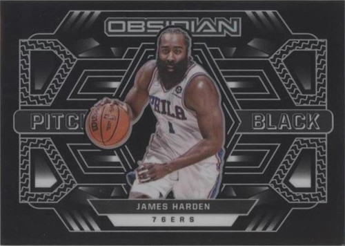 2021-2 Obsidian James Harden SP SSP Red Flood #39 76ers Nets